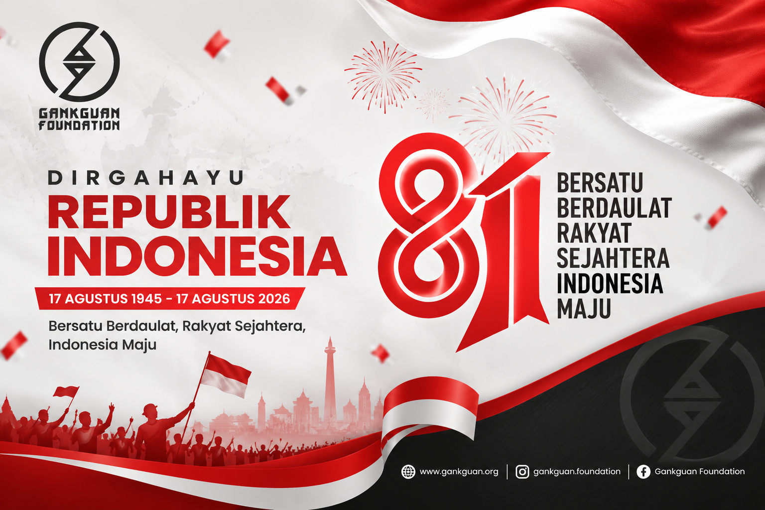 Dirgahayu Republik Indonesia ke-81 - GankGuan Foundation